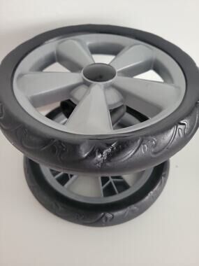 "Dent" Baby Trend Sit N Stand Double Stroller Front Side Wheel Tire Replacement